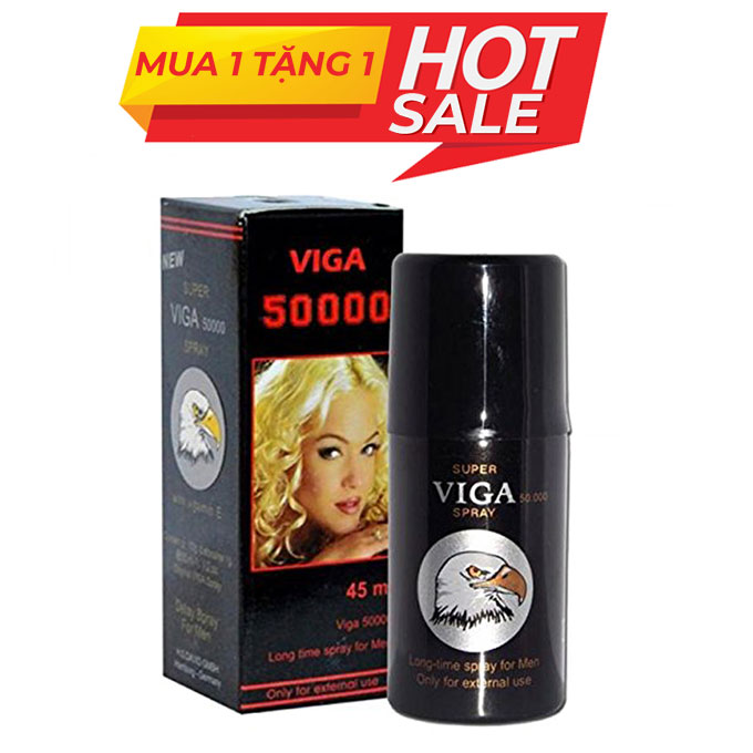 Chai xịt chống xuất tinh sớm Viga 50000 chính hãng Đức, Chai 45ml