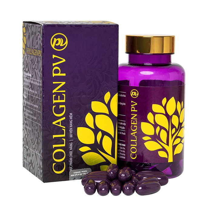 Collagen PV Dược Phúc Vinh, Hộp 60 viên