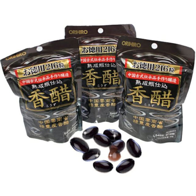 Viên uống dấm đen giảm cân Orihiro Nhật Bản, 216 viên