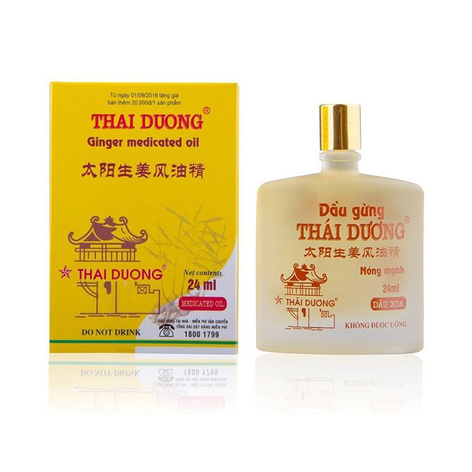 Dầu Gừng Thái Dương, Chai 24ml