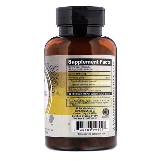 Đông trùng hạ thảo Aloha Pure Cordyceps, Hộp 90 viên