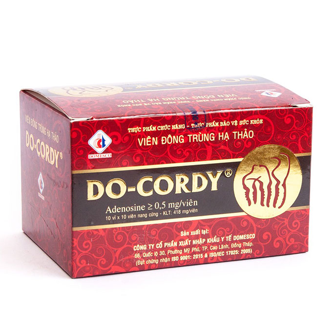 Đông trùng hạ thảo Do-cordy 400mg, Hộp 100 viên