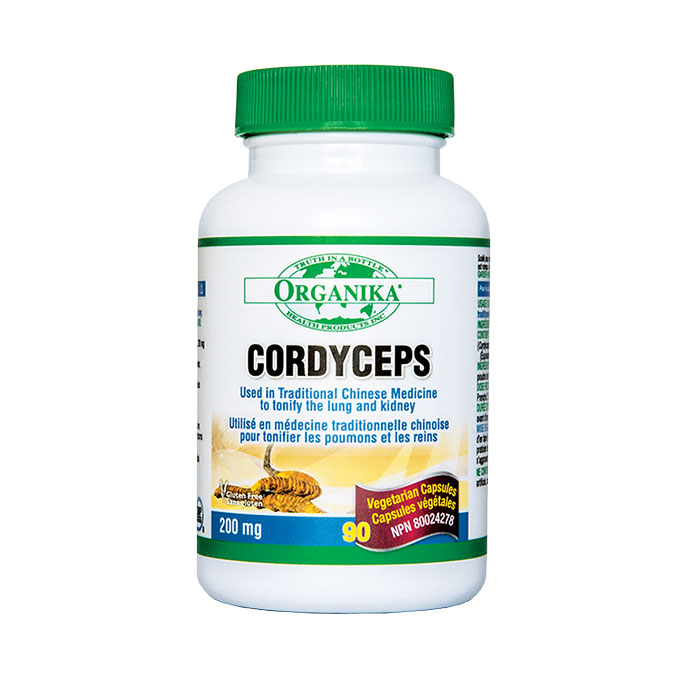 Đông trùng hạ thảo Organika Cordyceps 200mg, Hộp 90 viên