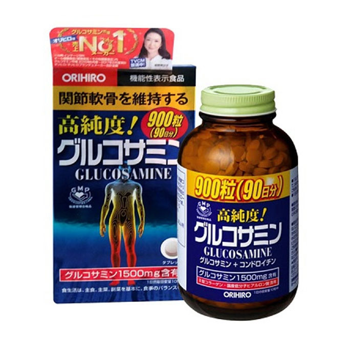 Viên uống Orihiro Glucosamine 1500mg Nhật Bản, Chai 900 Viên