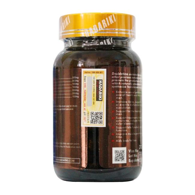 Hadariki Double Time tăng cường sinh lý, Hộp 90 viên