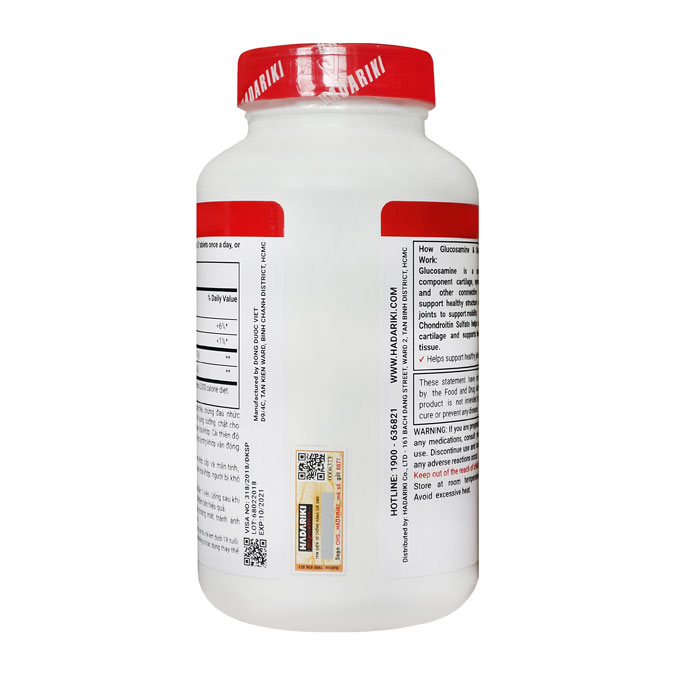 Hadariki Glucosamine 1500mg Chondroitin 1200mg, Chai 200 viên