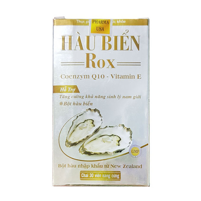 Tinh chất hàu biển Rox Coenzyme Q10 Vitamin E, Hộp 30 viên