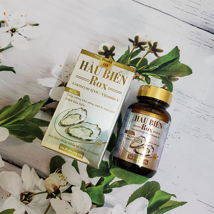 Tinh chất hàu biển Rox Coenzyme Q10 Vitamin E, Hộp 30 viên