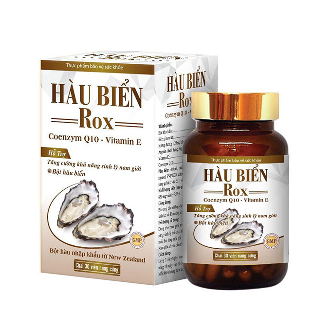 Tinh chất hàu biển Rox Coenzyme Q10 Vitamin E, Hộp 30 viên