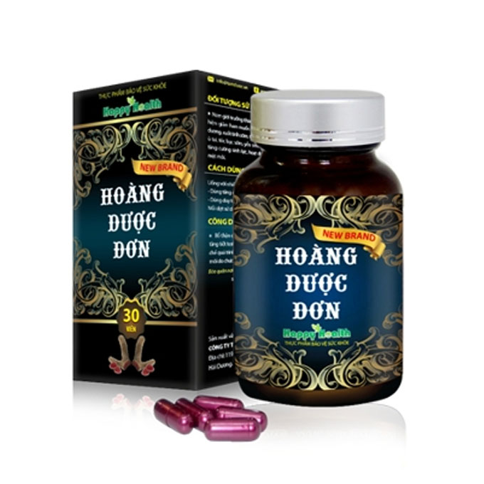 Hoàng Dược Đơn tăng cường sinh lý nam, Hộp 30 viên