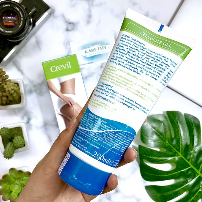 Kem tan mỡ Crevil Cellulite Gel, Tuýp 200ml