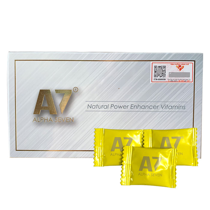 Kẹo sâm A7 Alpha Seven cao cấp của Mỹ, Hộp 10 viên