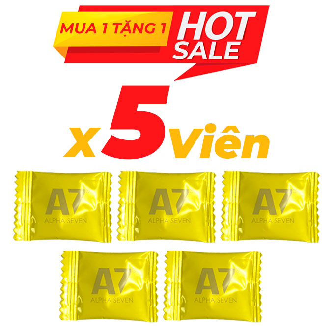 Kẹo sâm A7 Alpha Seven cao cấp của Mỹ 5 viên