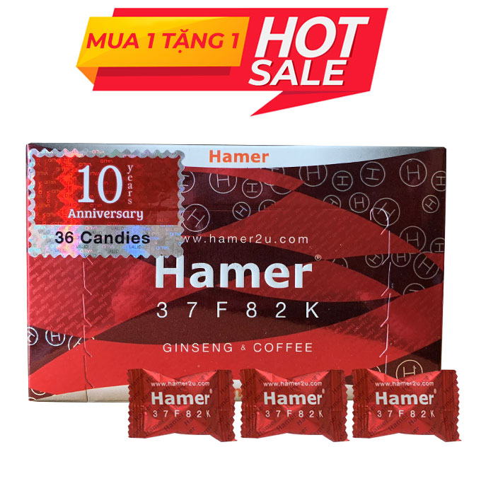 Kẹo sâm Hamer Mỹ 37F82K 10 viên