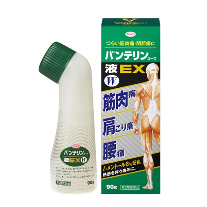 Lăn giảm đau xương khớp Banterin Kowa EX W Nhật Bản, Hộp 90g