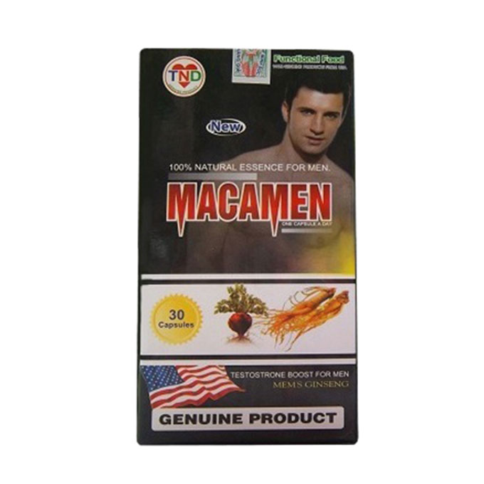MacaMen tăng cường sinh lý nam, Hộp 30 viên