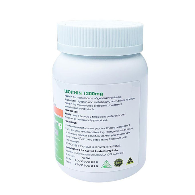 Mầm đậu nành AugoldHealth Lecithin 1200mg, Hộp 100 viên