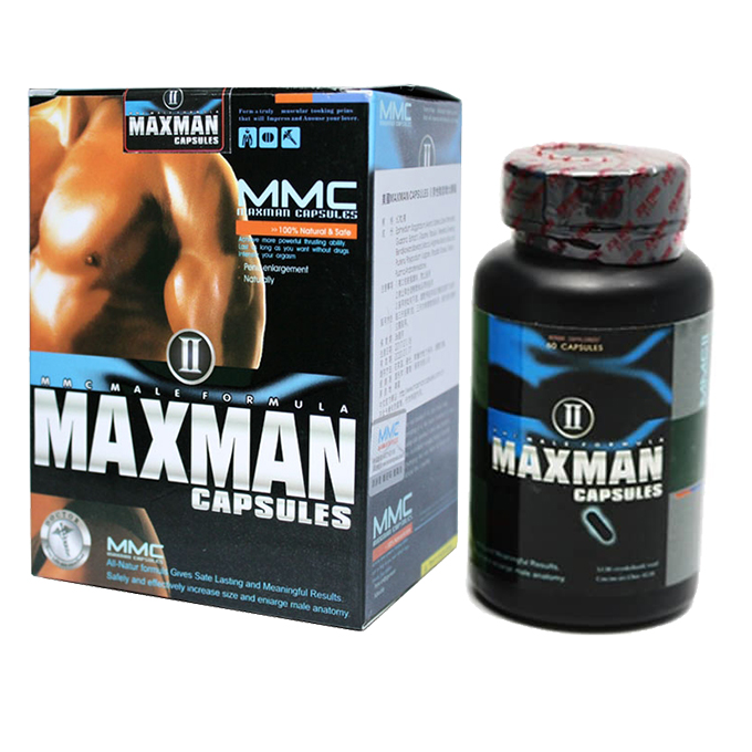 Thuốc cường dương MaxMan USA cao cấp tăng kích thước, Hộp 60 viên