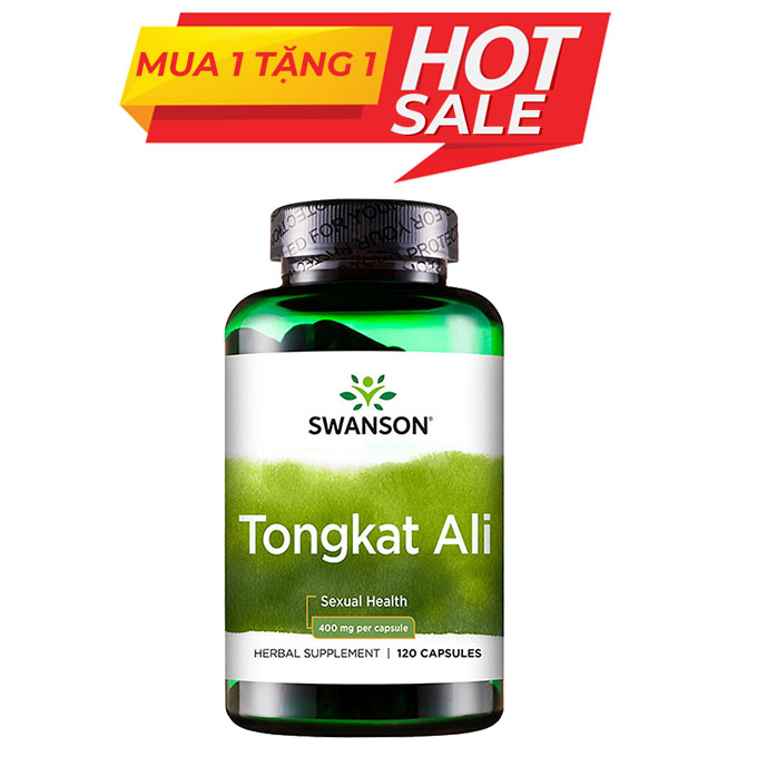 Swanson Tongkat Ali tinh chất cây mật nhân, Hộp 120 viên
