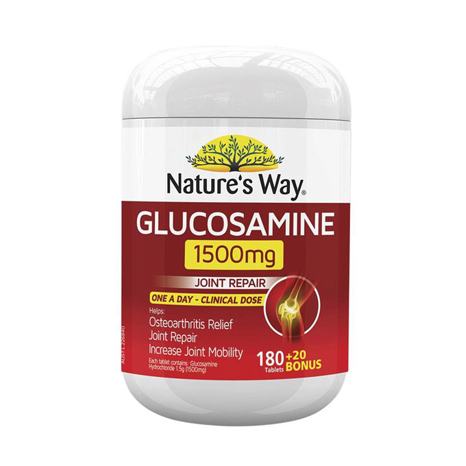 Viên uống bổ xương khớp Nature’s Way Glucosamine 1500mg, Chai 200 Viên