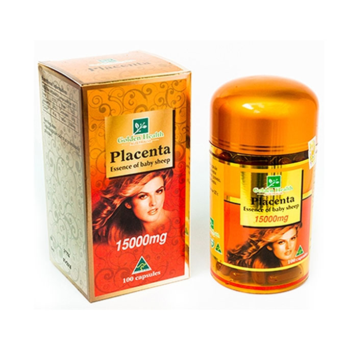 Viên uống nhau thai cừu Golden Health Placenta 15000mg, Hộp 100 viên