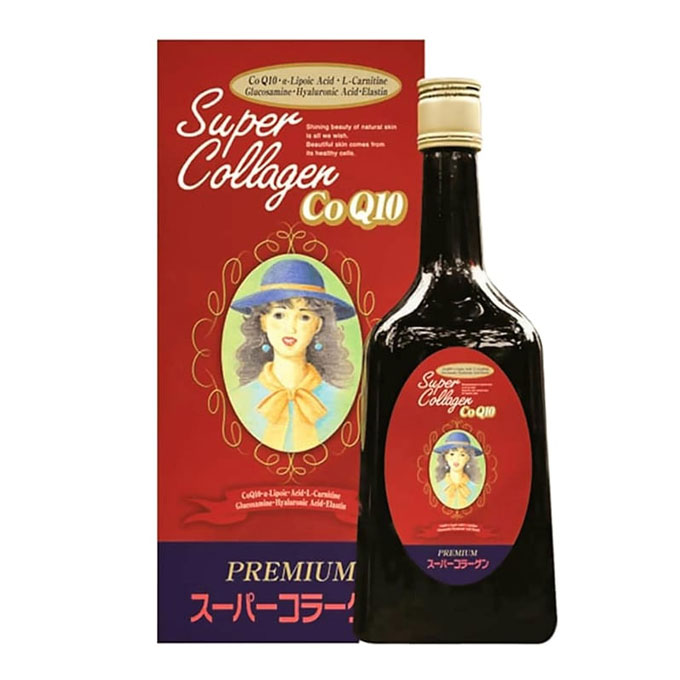 Nước uống chống lão hóa da Super Collagen CoQ10 Nhật Bản, Chai 720ml