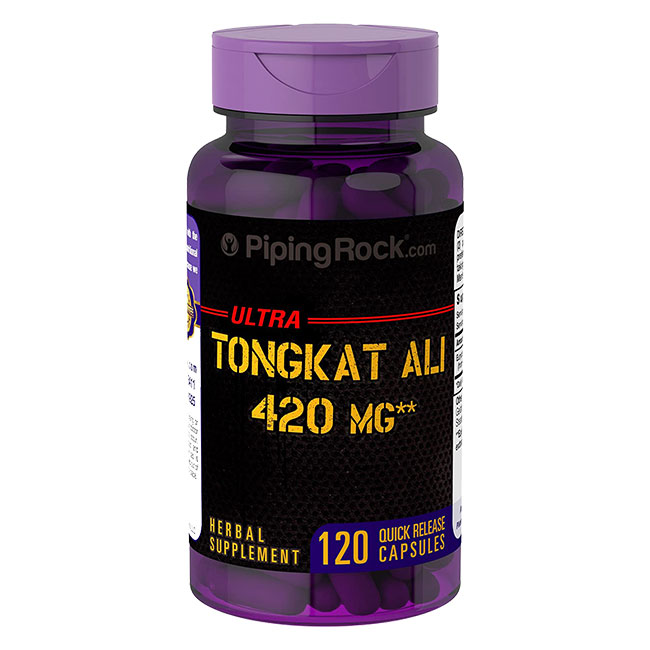 Pipingrock Ultra Tongkat Ali tinh chất rễ mật nhân, Hộp 120 viên