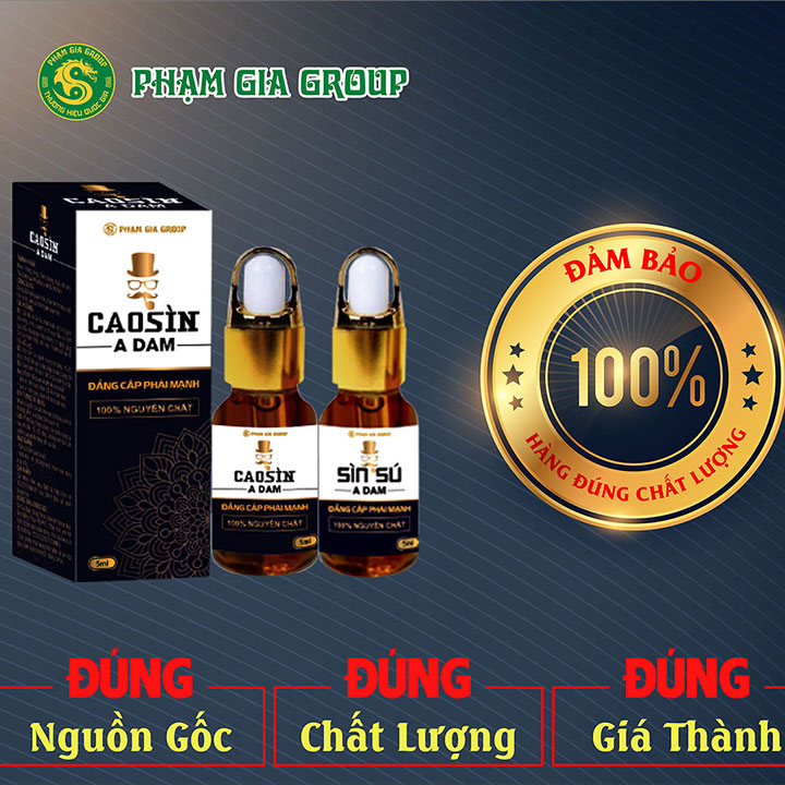 Cao Sìn A Dam sìn sú cao cấp kéo dài thời gian quan hệ, Chai 5ml