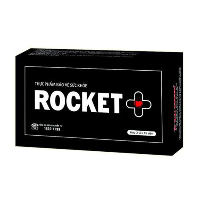 Viên uống Rocket + tăng cường sinh lý nam, Hộp 45 viên