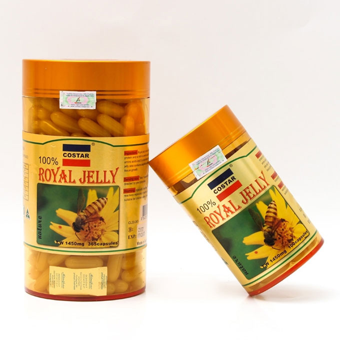 Sữa ong chúa Costar Royal Jelly 1450mg, Chai 365 viên