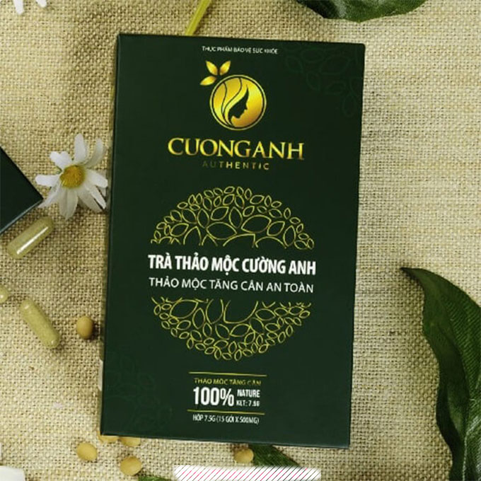 Trà tăng cân thảo mộc Cường Anh