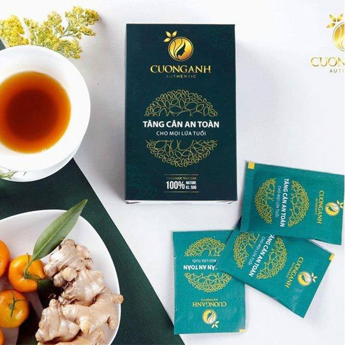 Trà tăng cân thảo mộc Cường Anh