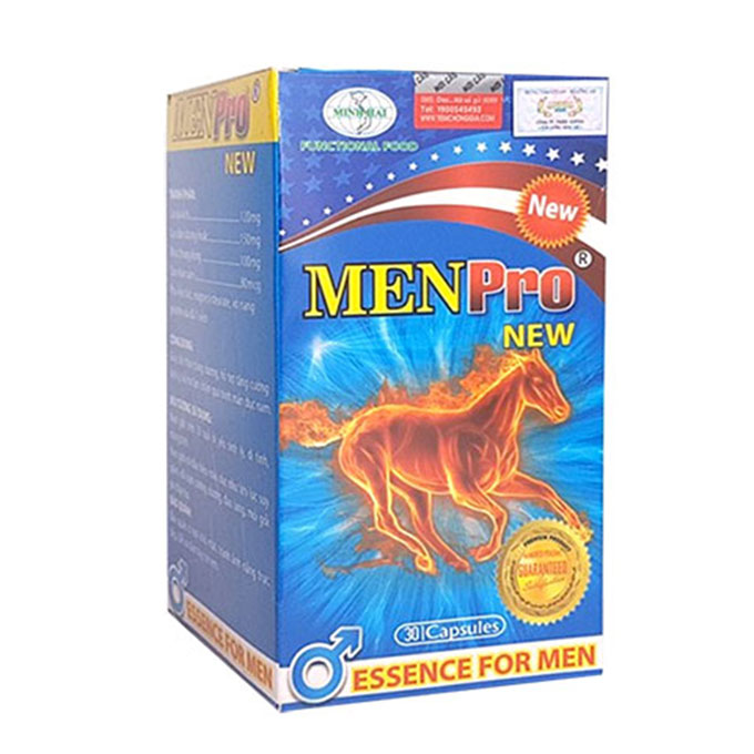 Menpro New tăng cường sinh lý phái mạnh, Hộp 30 viên