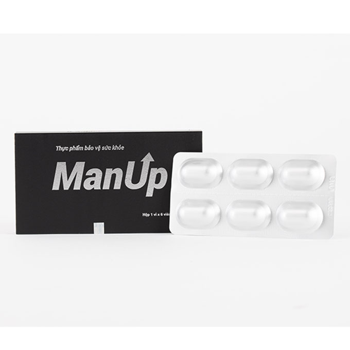 Viên uống tăng cường sinh lý nam ManUp, Hộp 6 viên