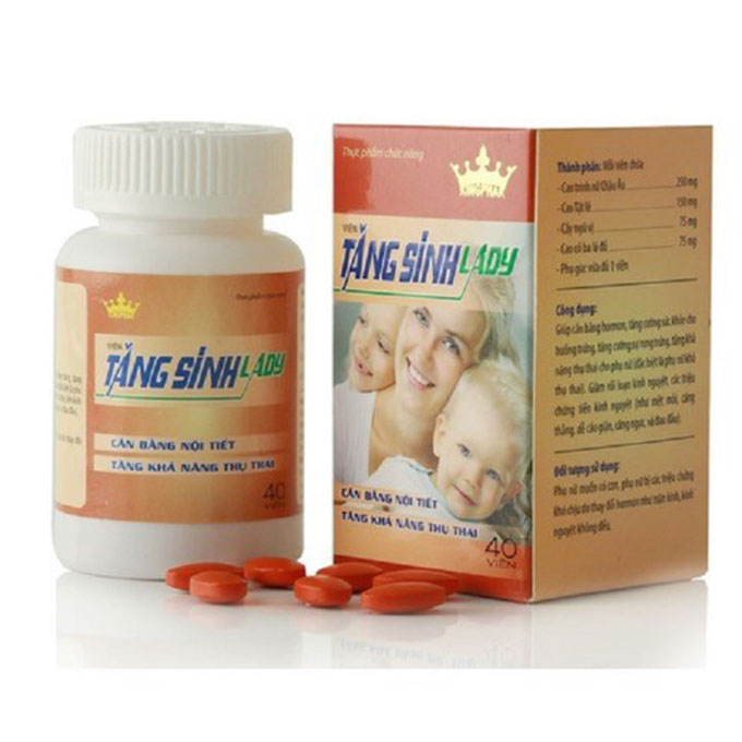 Viên tăng sinh Lady Kingphar, Hộp 40 viên