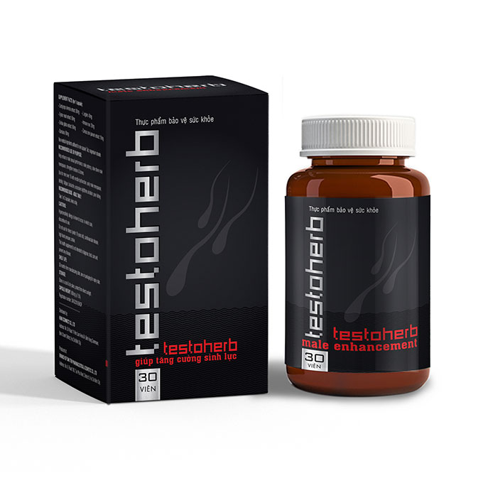 Testoherb tăng cường sinh lý nam, Hộp 30 viên