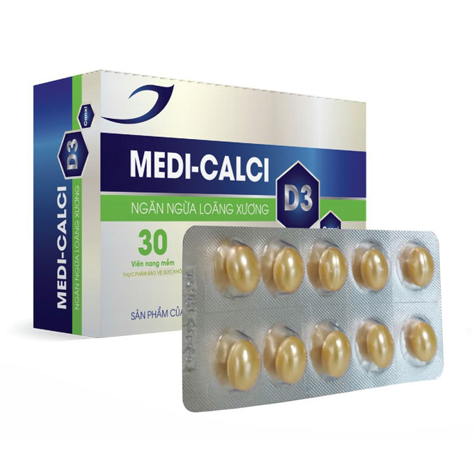 Medisun Medi Calci D3, Hộp 30 viên