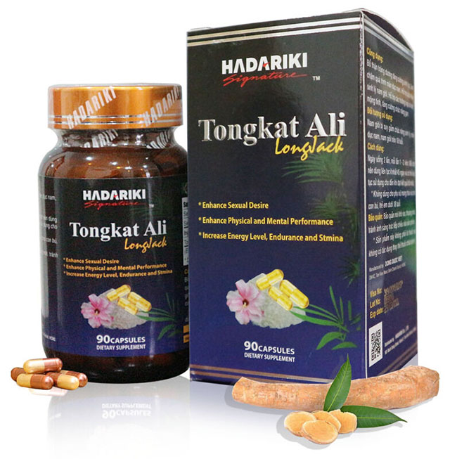 Hadariki Tongkat Ali tinh chất cây mật nhân, Hộp 90 viên