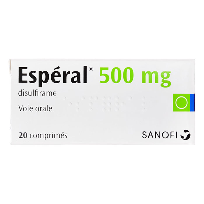 Esperal 500mg chính hãng Sanofi Pháp, Hộp 20 viên