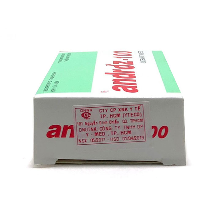 Thuốc cường dương Androz 100 mg, Hộp 4 viên