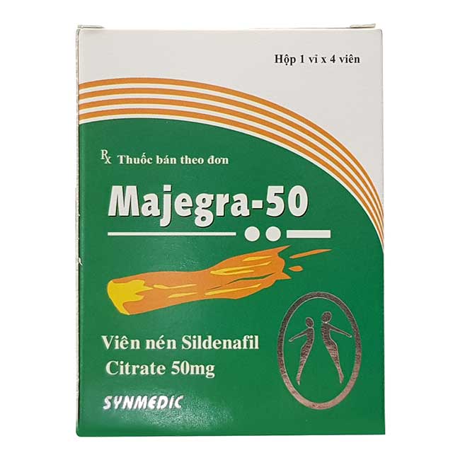 Thuốc cường dương Majegra 50 mg, Hộp 4 viên