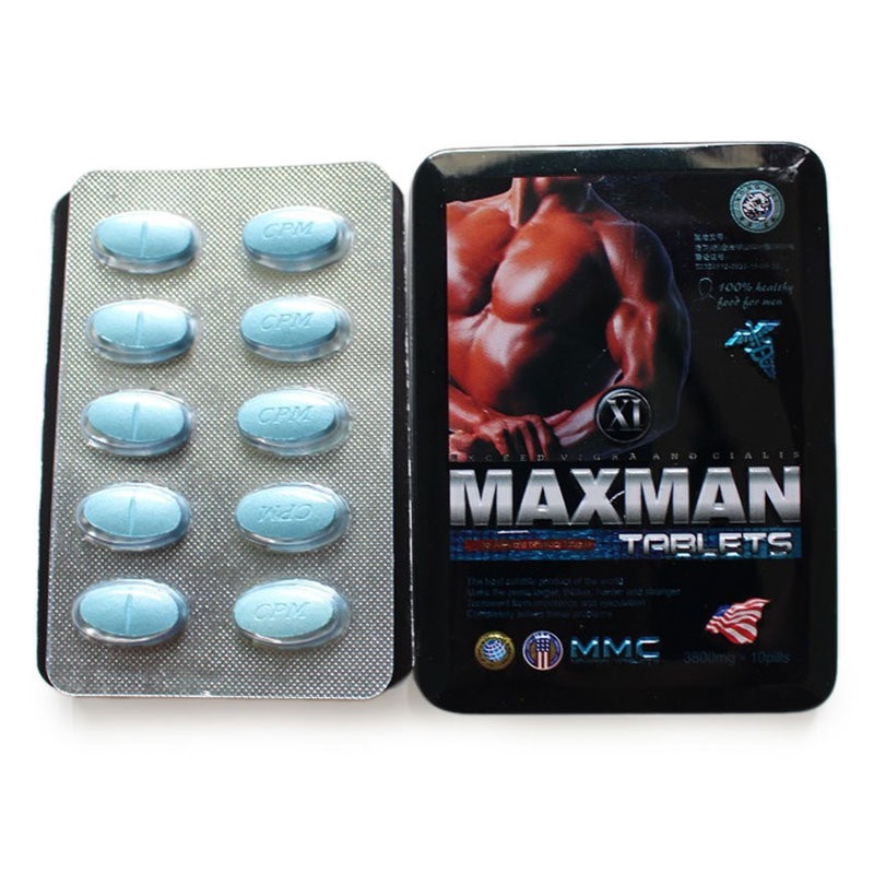 Thuốc cường dương MaxMan USA 3800mg, Hộp 10 viên