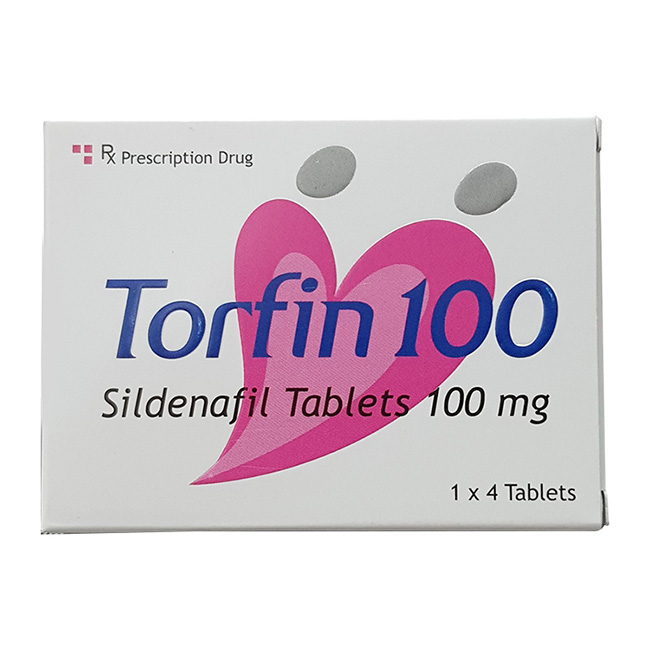 Thuốc cường dương Torfin 100 mg, Hộp 4 viên