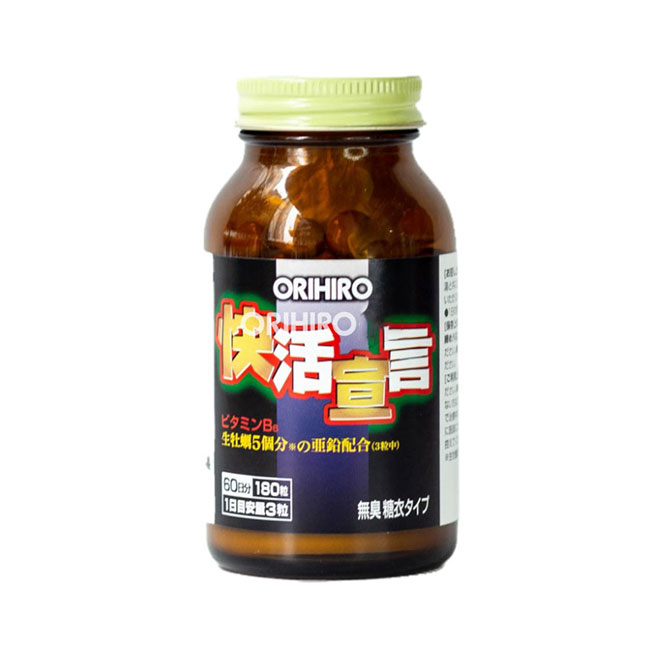 Tinh chất hàu nghệ Orihiro Nhật Bản, Hộp 180 viên