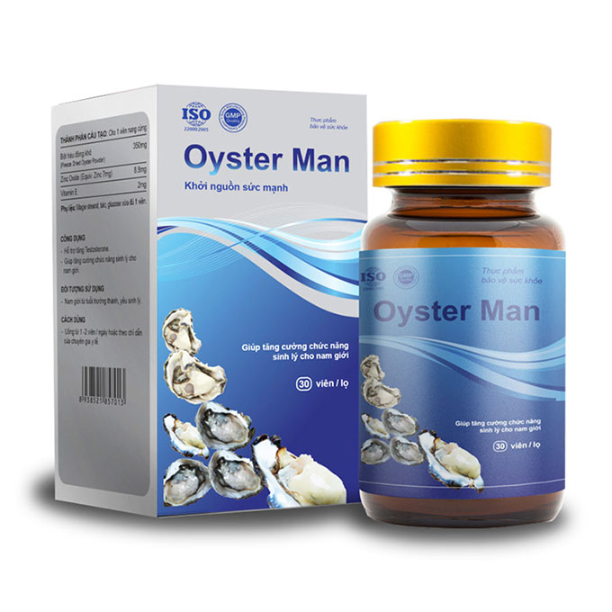 Tinh chất hàu Oyster Man, Hộp 30 viên