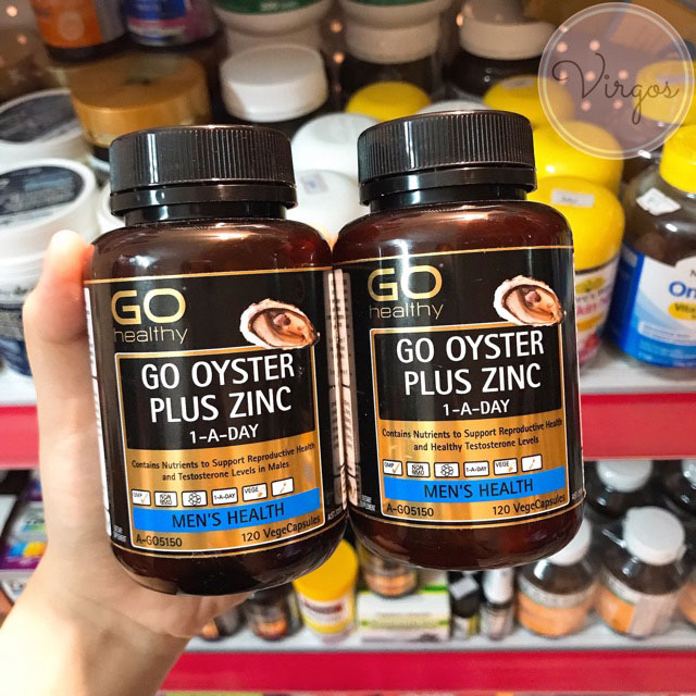 Tinh chất hàu Oyster Plus Zinc Go Healthy, Hộp 120 Viên
