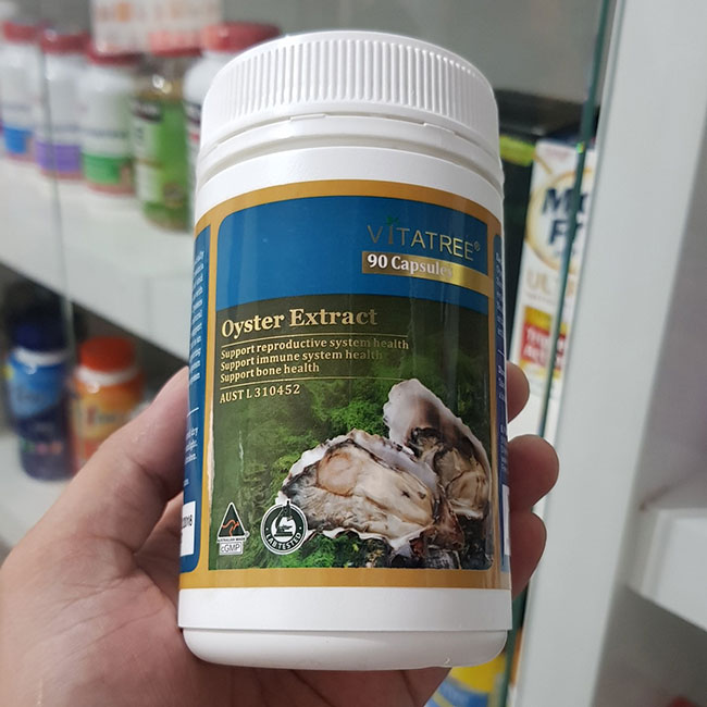 Tinh chất hàu Vitatree Oyster Extract, Hộp 90 viên