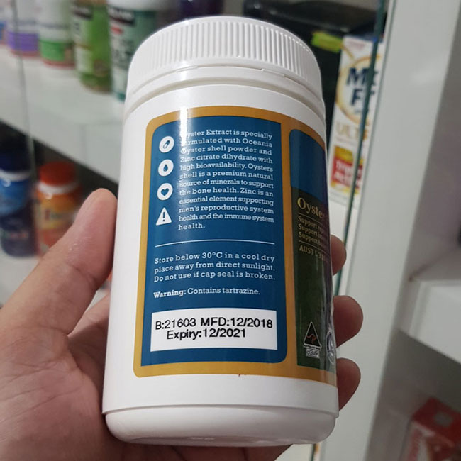 Tinh chất hàu Vitatree Oyster Extract, Hộp 90 viên