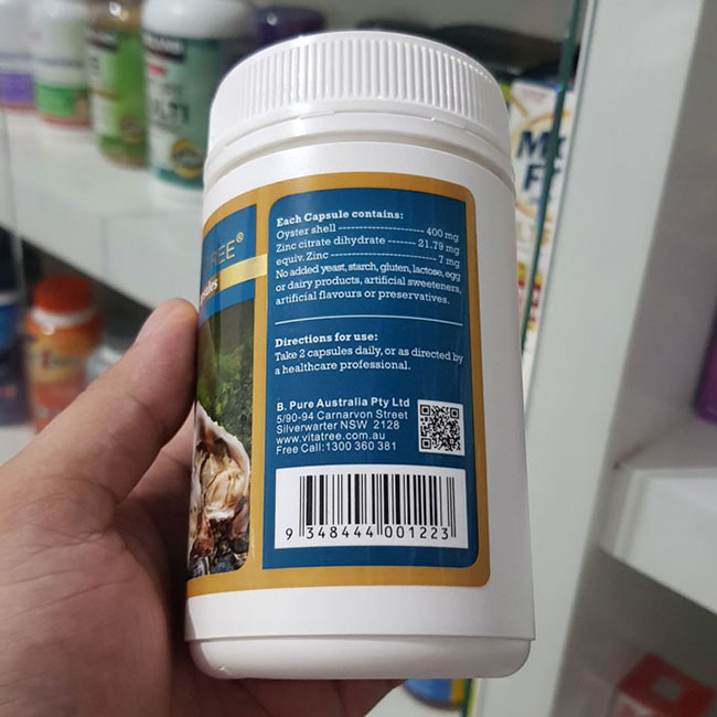 Tinh chất hàu Vitatree Oyster Extract, Hộp 90 viên