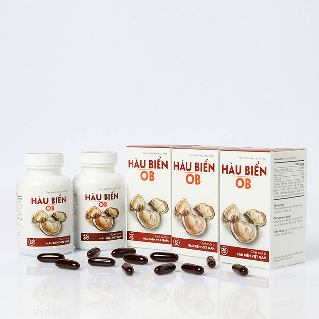 Tinh hàu biển OB, Hộp 30 viên